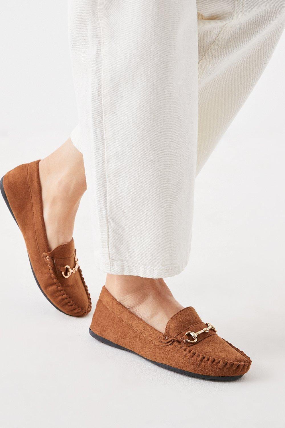 Good For The Sole: Wide Fit Nina Comfort Snaffle Detail Loafers by GOOD FOR THE SOLE