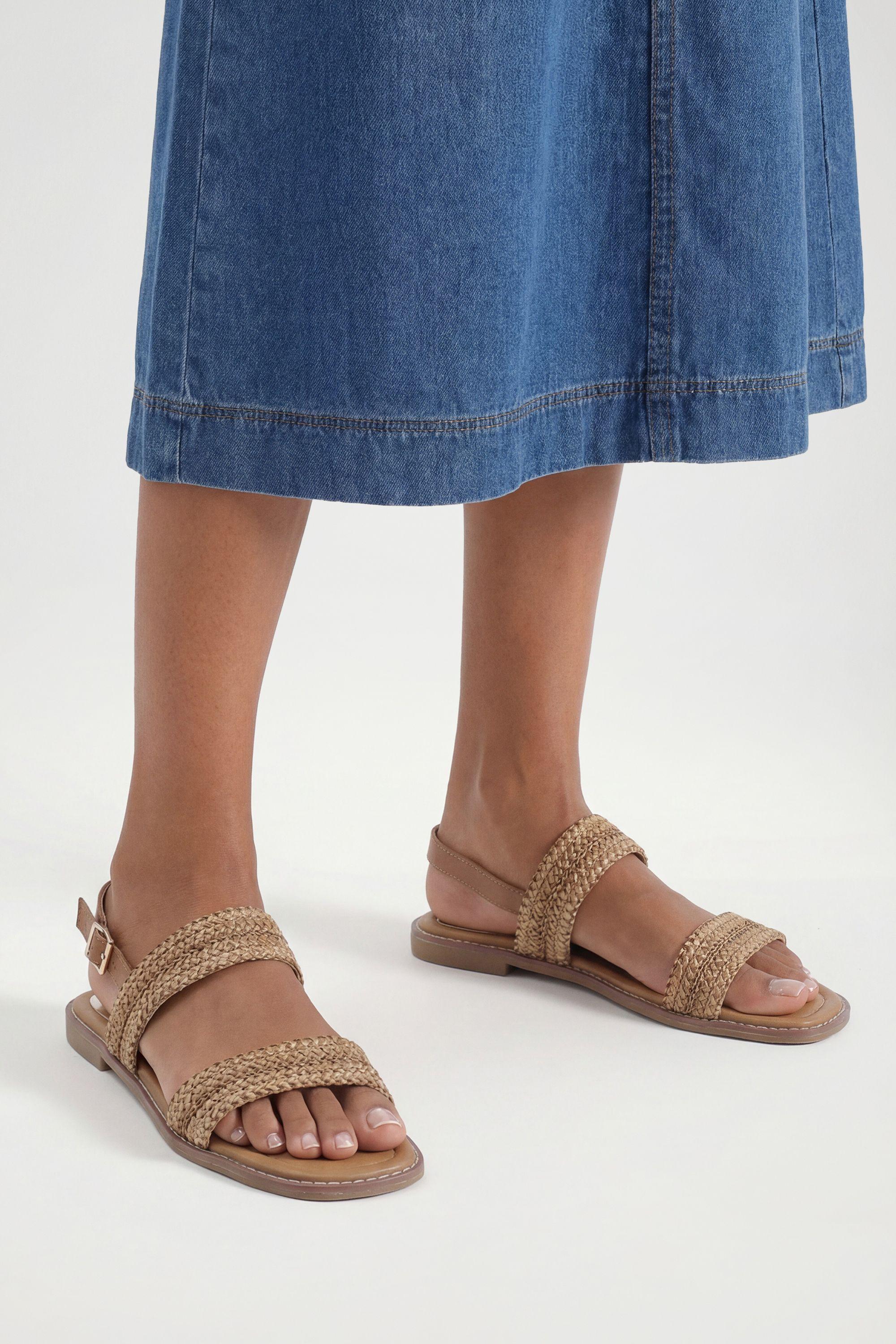 Good For The Soul: Kourtney Rattan Comfort Singback Flat Sandals by GOOD FOR THE SOLE