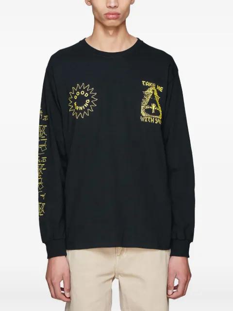 galaxy-print long-sleeve T-shirt by GOOD MORNING TAPES