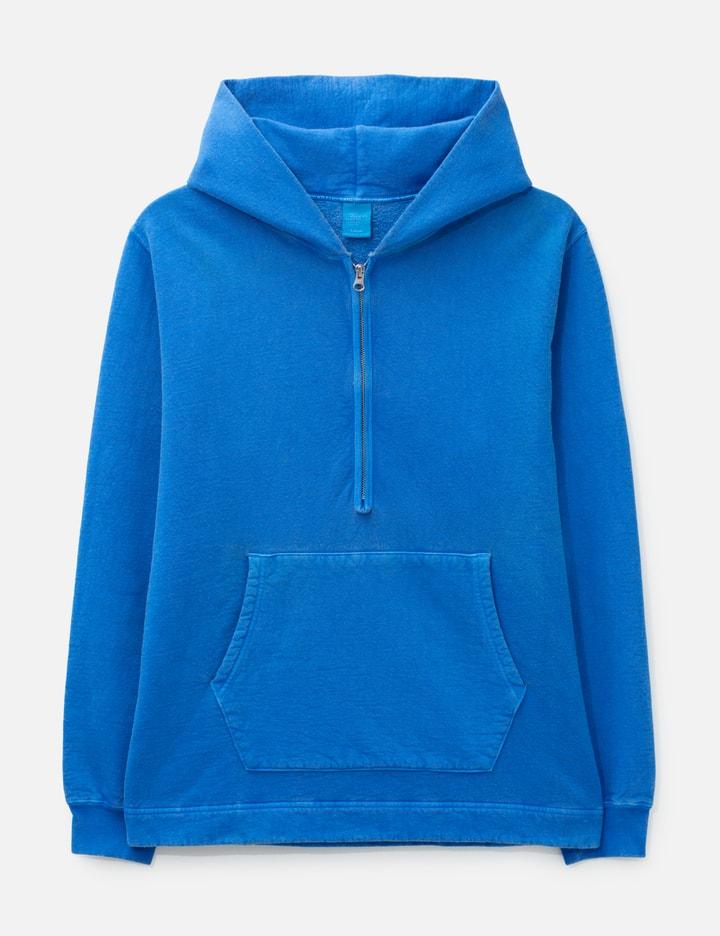 Rough Half-Zip Pullover Hooded Sweatshirt by GOOD ON
