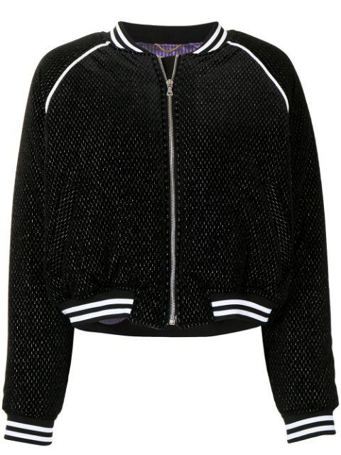 logo-embellished bomber jacket by GOODBOY