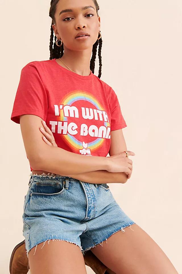 Goodie Two Sleeves Woodstock I'm With The Band Tee by GOODIE TWO SLEEVES | FREE PEOPLE