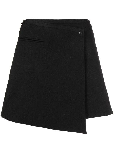 asymmetric mini skirt by GOODIOUS