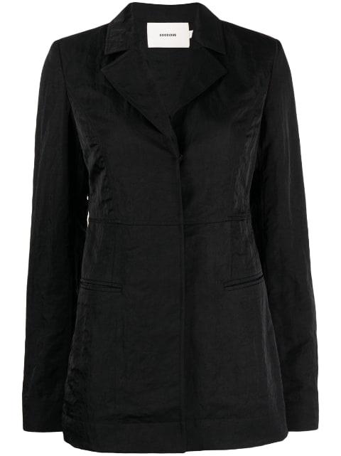 single-breasted long-sleeve blazer by GOODIOUS