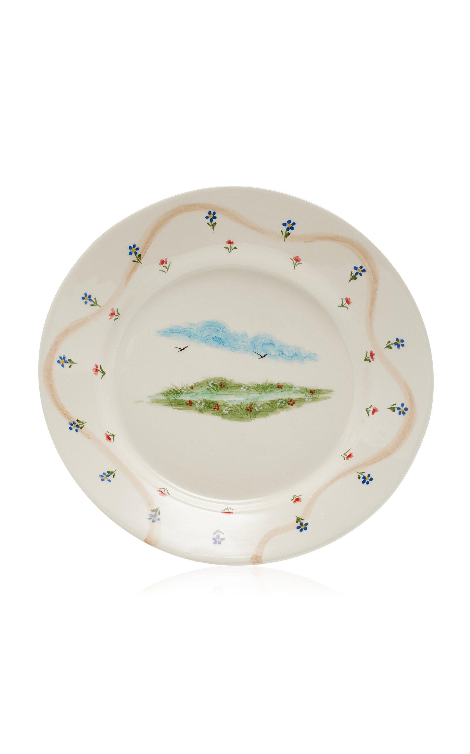 Goods by Laura Chautin - Landscape Ceramic Dinner Plate - Multi - Moda Operandi by GOODS BY LAURA CHAUTIN