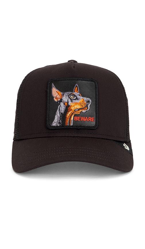 Goorin Brothers Beware Doberman Trucker Hat in Black by GOORIN BROS