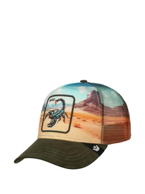 scorpion-patch mesh-panel trucker hat by GOORIN BROS