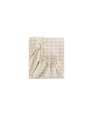 Picnic Gingham Crib Sheet by GOOSELINGS