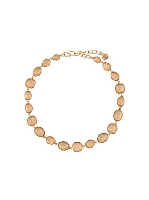 Cabochons embellished necklace by GOOSSENS