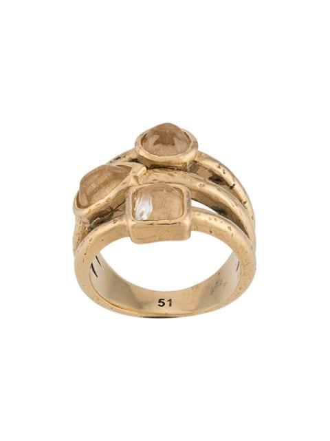 Mini Cabochons stacking ring by GOOSSENS