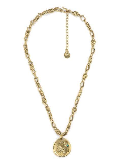 Talisman Scorpio medal necklace by GOOSSENS
