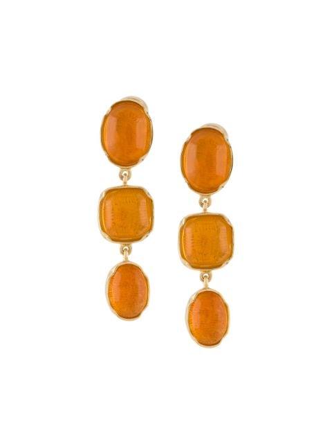 Three Cabochons clip earrings by GOOSSENS