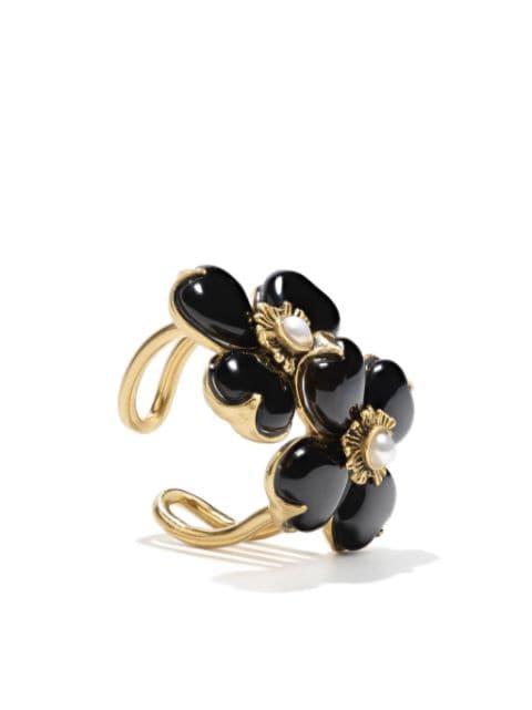 Toi & Moi Clover gold-plated ring by GOOSSENS