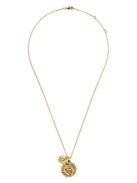 serpent medal necklace by GOOSSENS