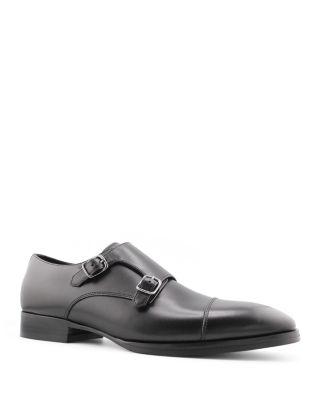 Men's Brayden Double Buckle Monk Strap Cap Toe Dress Shoes by GORDON RUSH