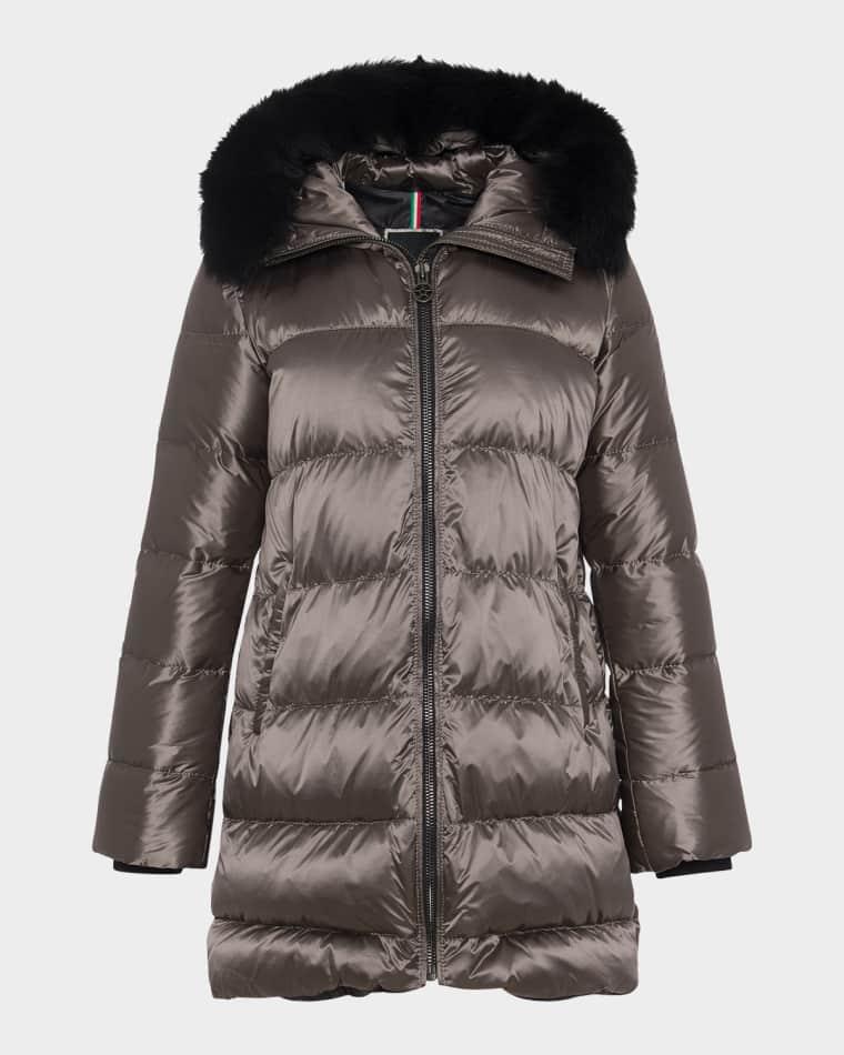 Apres-Ski Jacket With Detachable Toscana Lamb Hood Trim by GORSKI