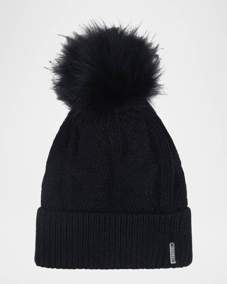 Knit Hat With Select Lamb Pom by GORSKI