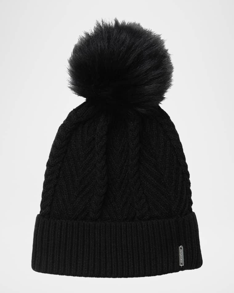 Knit Hat With Select Lamb Pom by GORSKI