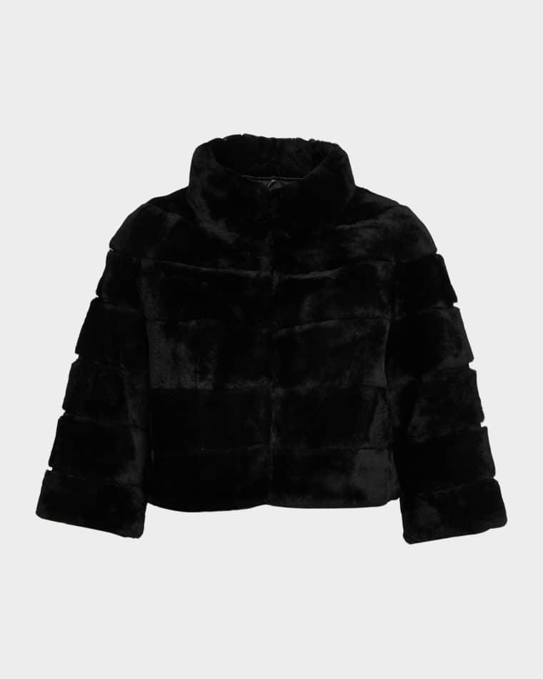 Lamb Shearling Bolero Jacket by GORSKI