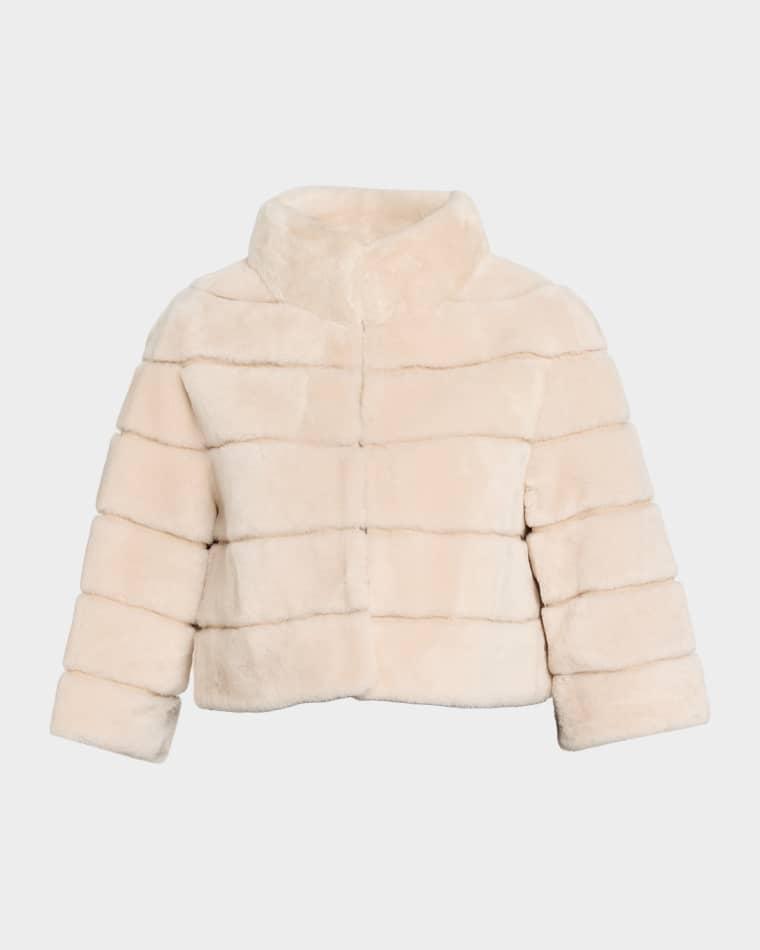 Lamb Shearling Bolero Jacket by GORSKI