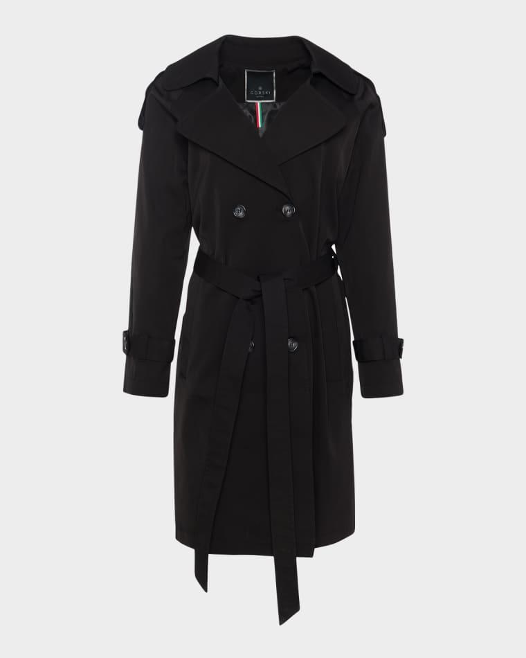 Lightweight Belted Double-Breasted Trench Coat by GORSKI