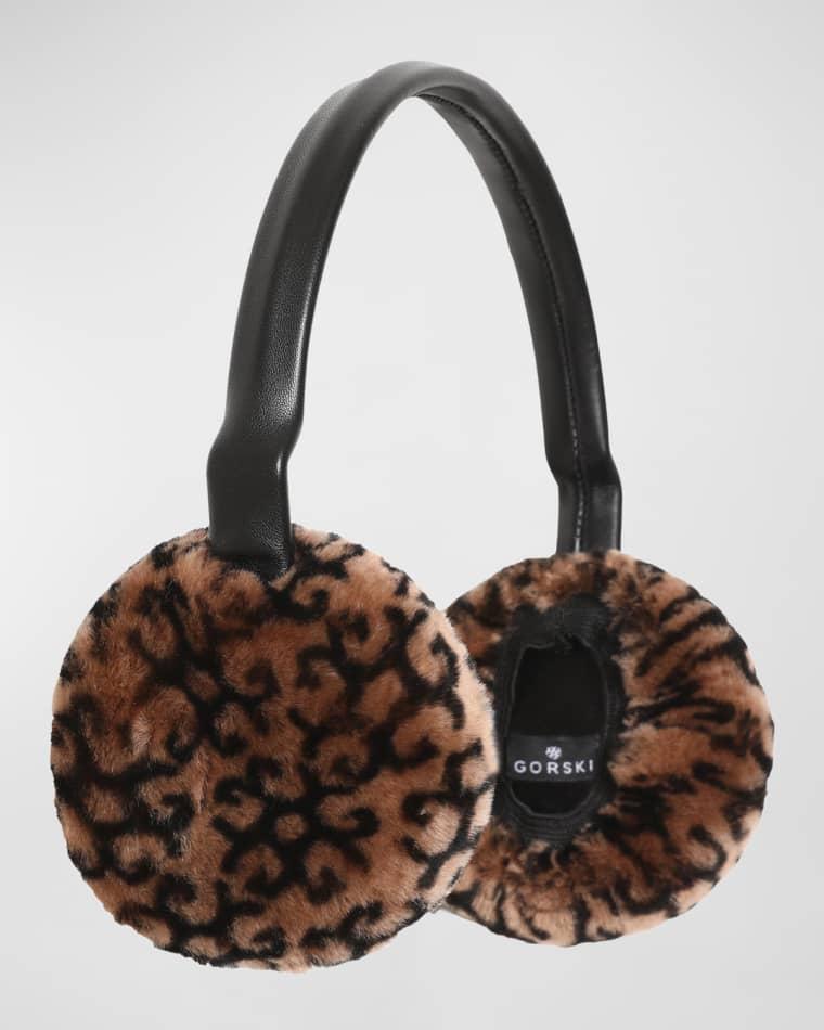 Logo Lamb Shearling Earmuffs by GORSKI