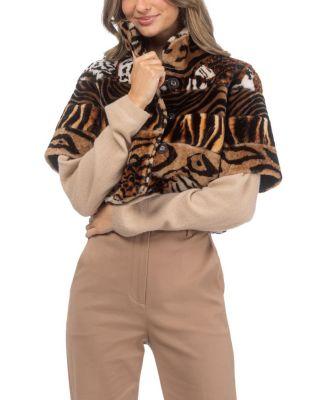 Merino Shearling Bolero With Cropped Sleeves by GORSKI Merino Shearling Bolero With Cropped Sleeves by GORSKI