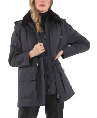 Parka with Detachable Hood and Select Shearling Lamb Collar by GORSKI