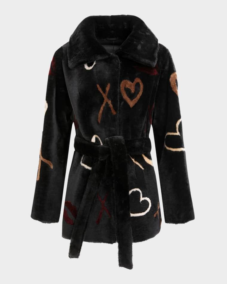 Reversible Merino Shearling Lamb Jacket With Belt by GORSKI