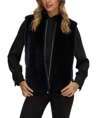 Reversible Select Shearling Lamb Vest with Loro Piana Wool and Cashmere Quilted Down Back by GORSKI