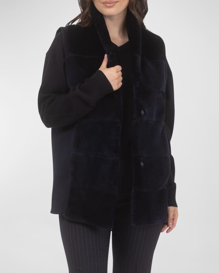 Reversible Shearling Lamb Vest with Cashmere-Blend Back by GORSKI