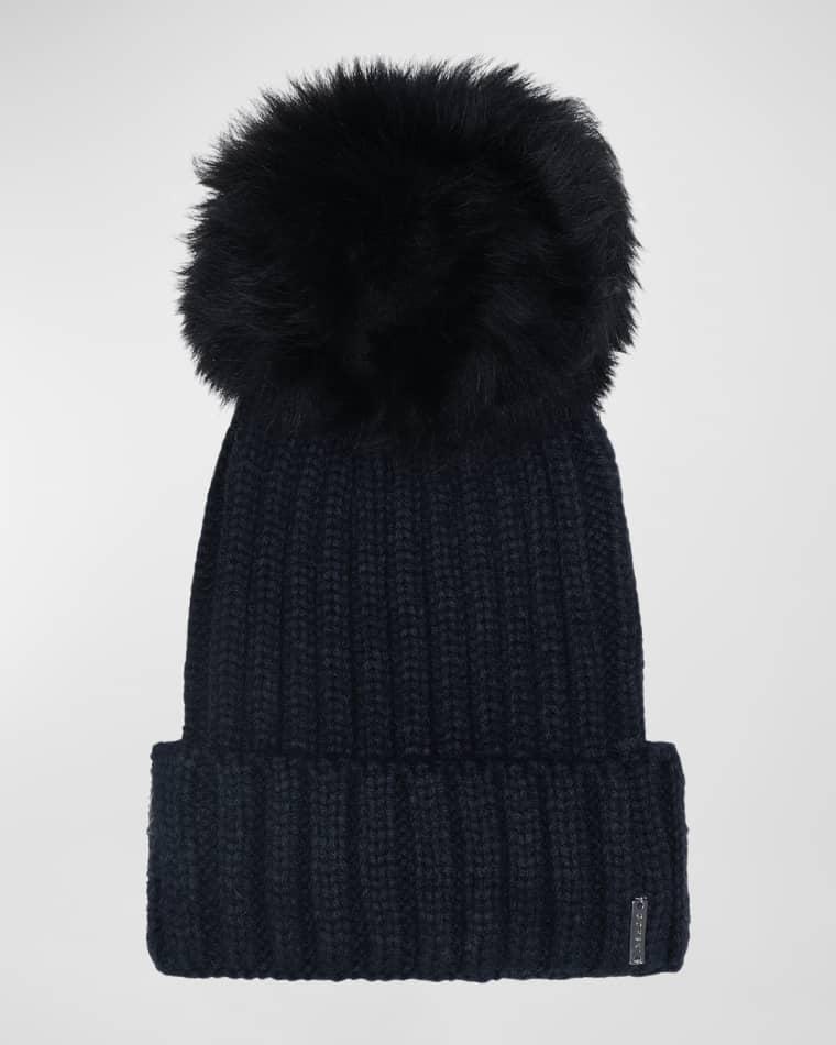 Select Knit Beanie with Lamb Pom by GORSKI