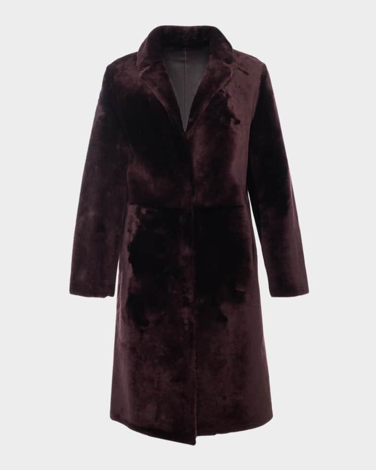 Short Reversible Merino Lamb Shearling Coat by GORSKI