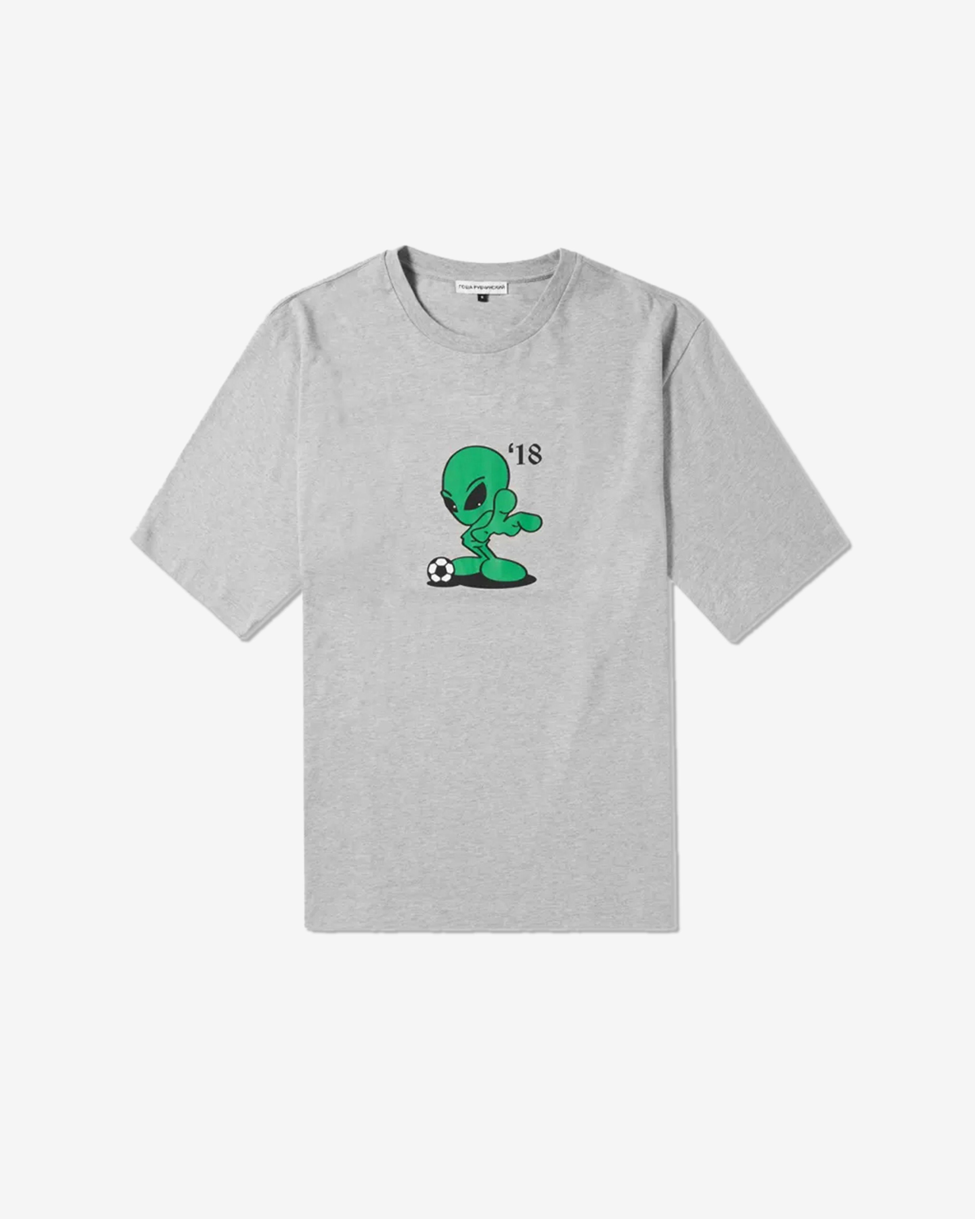 Gosha Rubchinskiy - Men's Alien Oversized T-Shirt - (Grey) by GOSHA RUBCHINSKIY Gosha Rubchinskiy - Men's Alien Oversized T-Shirt - (Grey) by GOSHA RUBCHINSKIY