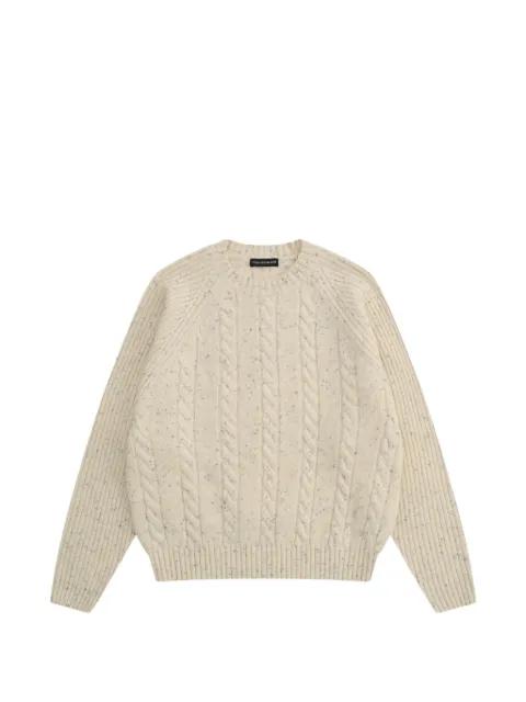 cable-knit flecked sweater by GOSHA RUBCHINSKIY