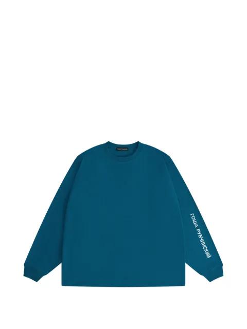 logo-print oversized T-shirt by GOSHA RUBCHINSKIY