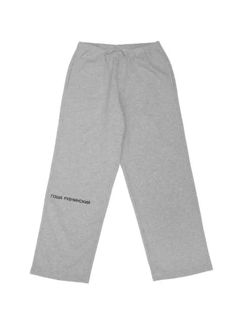 logo-print straight-fit track pants by GOSHA RUBCHINSKIY