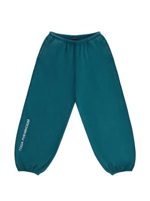 logo-print track pants by GOSHA RUBCHINSKIY