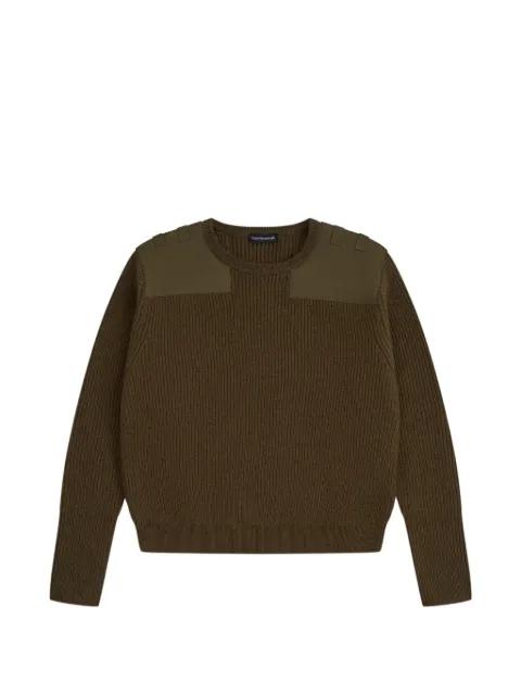 panelled ribbed-knit sweater by GOSHA RUBCHINSKIY