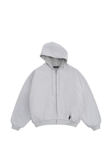 waffle-lined zip-up hoodie by GOSHA RUBCHINSKIY