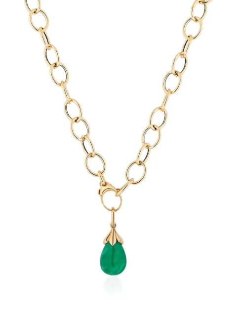 G-One emerald pendant necklace by GOSHWARA