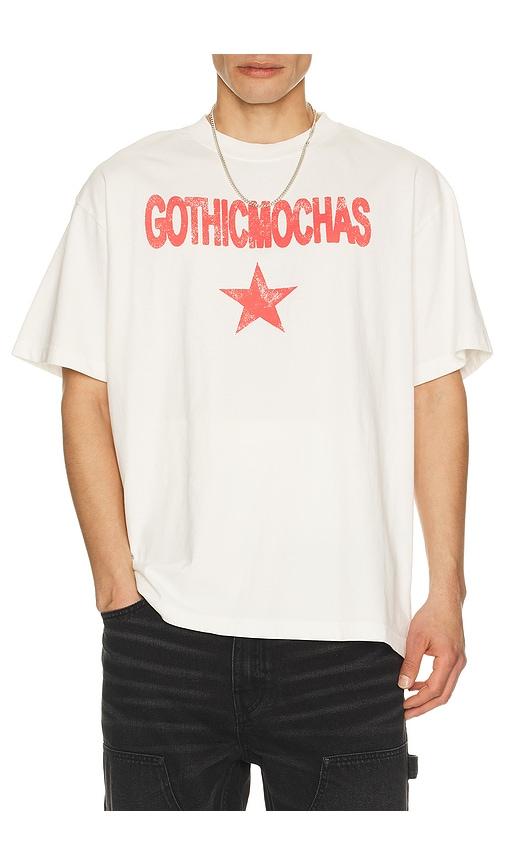Gothicmochas Rockstar Tee in Cream by GOTHICMOCHAS
