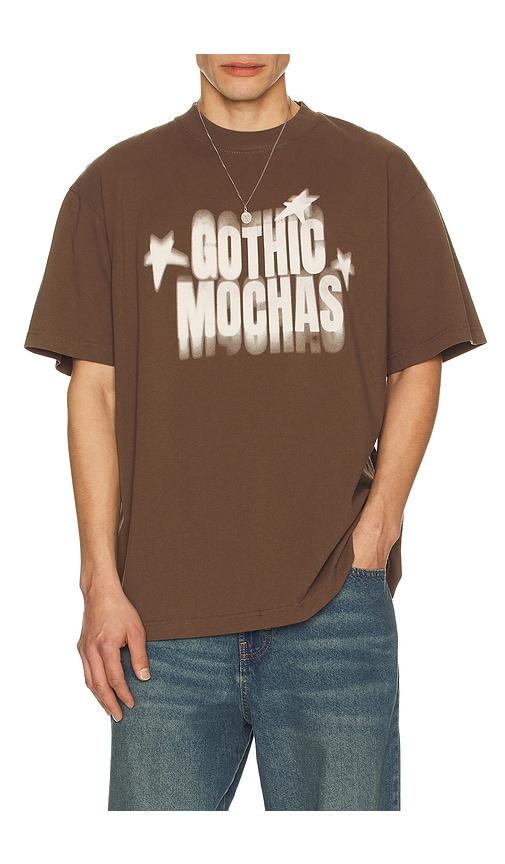 Gothicmochas Star Power 2.0 Tee in Brown by GOTHICMOCHAS