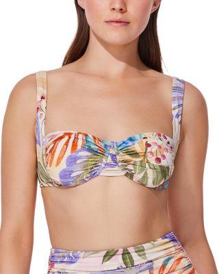 Cherry Blossom Bustier Bikini Top by GOTTEX