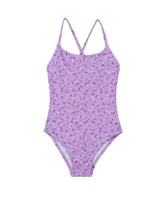 Girls' Ditsy Floral Criss Cross Back Adjustable One Piece - Little Kid by GOTTEX KIDS