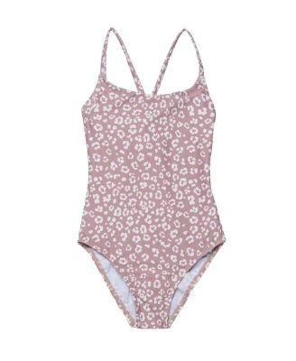 Girls' Leopard Love Criss Cross Back Adjustable One Piece - Little Kid by GOTTEX KIDS