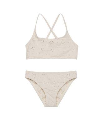 Girls' Little Lace Criss Cross Strap Swim Set - Little Kid by GOTTEX KIDS