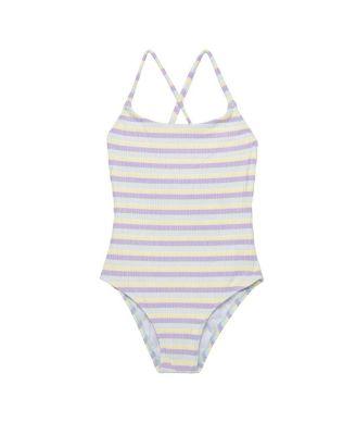 Girls' Lollipop Textured Criss Cross Back Adjustable One Piece - Little Kid by GOTTEX KIDS