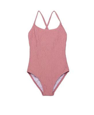 Girls' Neapolitan Textured Criss Cross Back Adjustable One Piece - Little Kid by GOTTEX KIDS