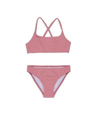 Girls' Neapolitan Textured Criss Cross Strap Swim Set - Little Kid by GOTTEX KIDS